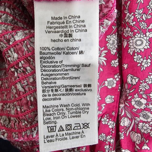 J.Crew Long Sleeve Ruffleneck Top in Liberty Summer Blooms Fabric Size XXL - Picture 6 of 8